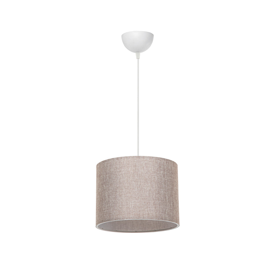 GLOBOSTAR® BLAZE 203-0107 Μοντέρνο Κρεμαστό Φωτιστικό Οροφής με Ντουί 1 x E27 AC 220-240V IP20 - Μπεζ - Μ22 x Π22 x Υ20cm