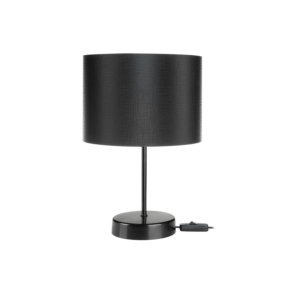 GLOBOSTAR® WIZ 203-0178 Μοντέρνο Επιτραπέζιο Φωτιστικό Πορτατίφ με Ντουί 1 x E27 AC 220-240V IP20 - Μαύρο - Μ22 x Π22 x Υ36.5cm