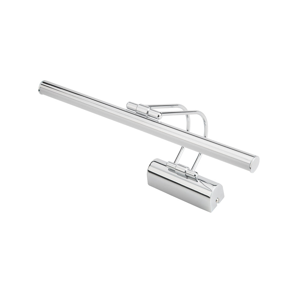 GLOBOSTAR® REFINE 203-0187 Μοντέρνο Φωτιστικό Τοίχου - Απλίκα Καθρέπτη Μπάνιου LED 7W 640lm 120° AC 220-240V IP44 Θερμό Λευκό 2700K - Lumileds SMD Chip - Νίκελ Χρώμιο - Μ35 x Π21 x Υ12cm - 2 Χρόνια Εγγύηση