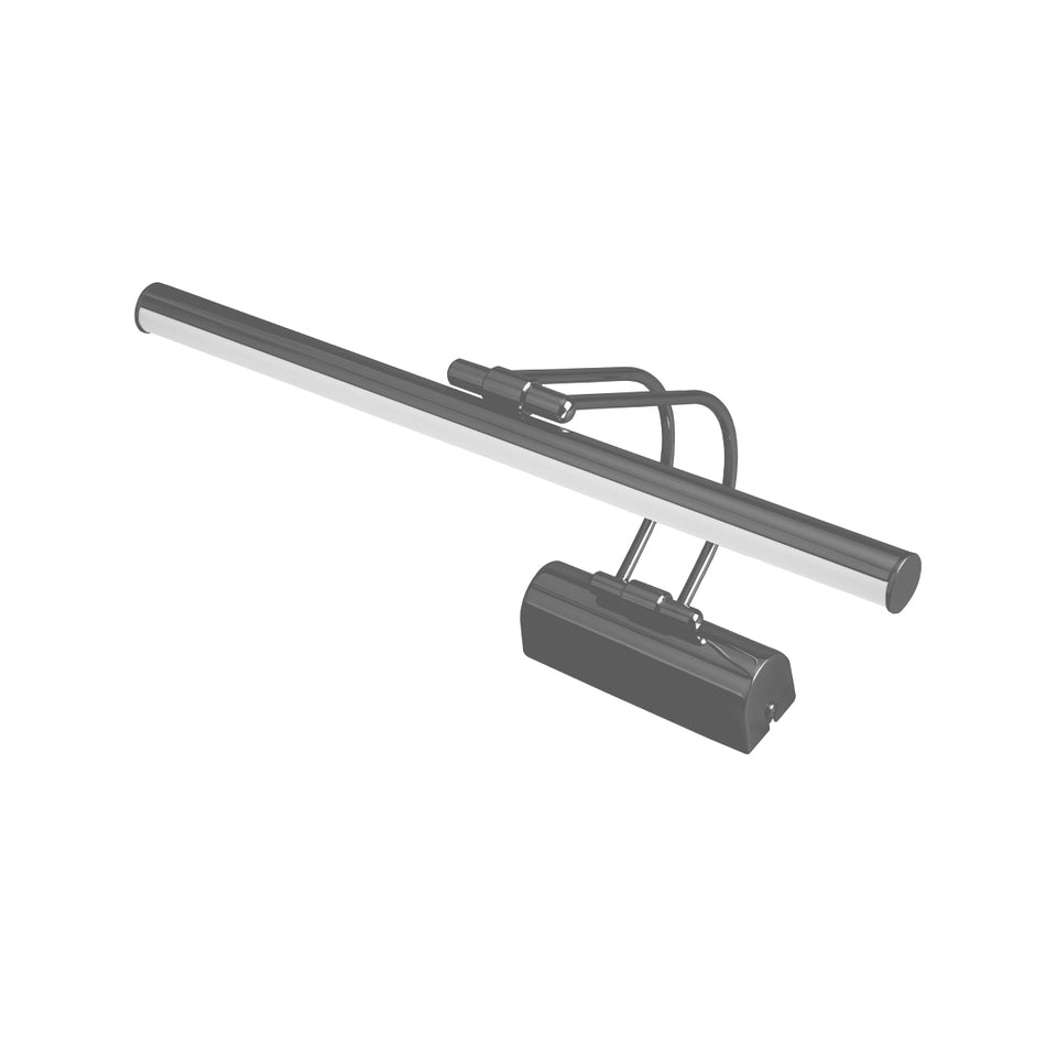 GLOBOSTAR® REFINE 203-0188 Μοντέρνο Φωτιστικό Τοίχου - Απλίκα Καθρέπτη Μπάνιου LED 7W 640lm 120° AC 220-240V IP44 Θερμό Λευκό 2700K - Lumileds SMD Chip - Μαύρο Ματ - Μ35 x Π21 x Υ12cm - 2 Χρόνια Εγγύηση