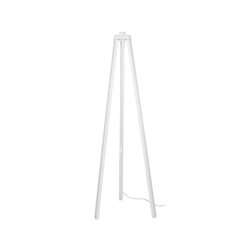 TRIPOD 203-0259 Μοντέρνο Επιδαπέδιο Φωτιστικό με Ντουί 1 x E27 AC 220-240V IP20 - Λευκό - Μ38 x Π38 x Υ120cm