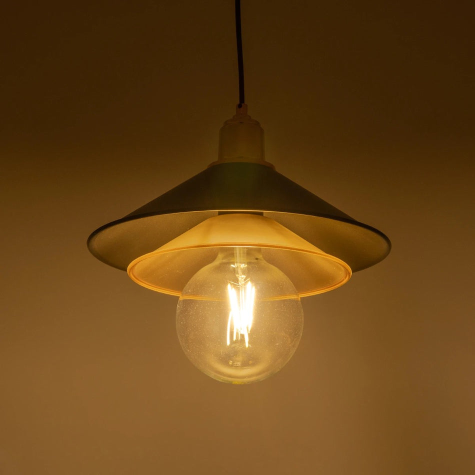 FERRO 203-0269 Μοντέρνο Κρεμαστό Φωτιστικό Οροφής με Ντουί 1 x E27 AC 220-240V IP20 - Μαύρο & Χάλκινο - Μ30 x Π30 x Υ19cm