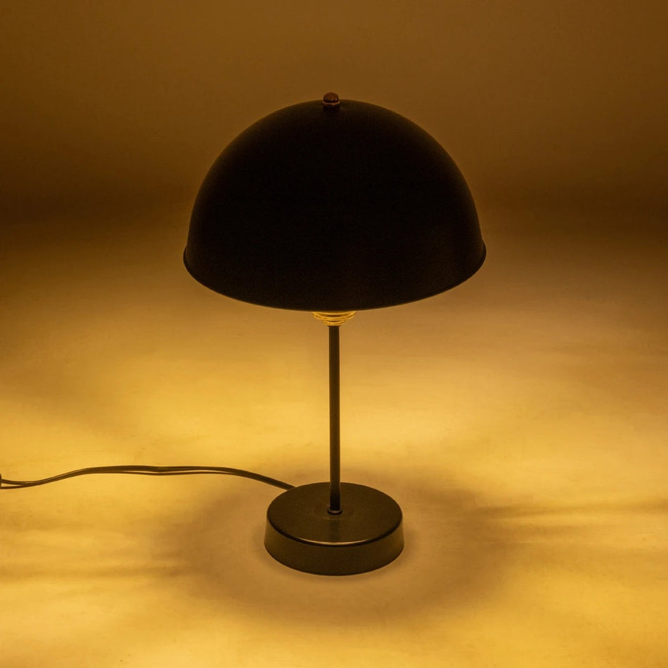 GAZETA 203-0299 Μοντέρνο Επιτραπέζιο Φωτιστικό Πορτατίφ με Ντουί 1 x E27 AC 220-240V IP20 - Μαύρο & Μπρονζέ - Μ25 x Π25 x Υ39cm