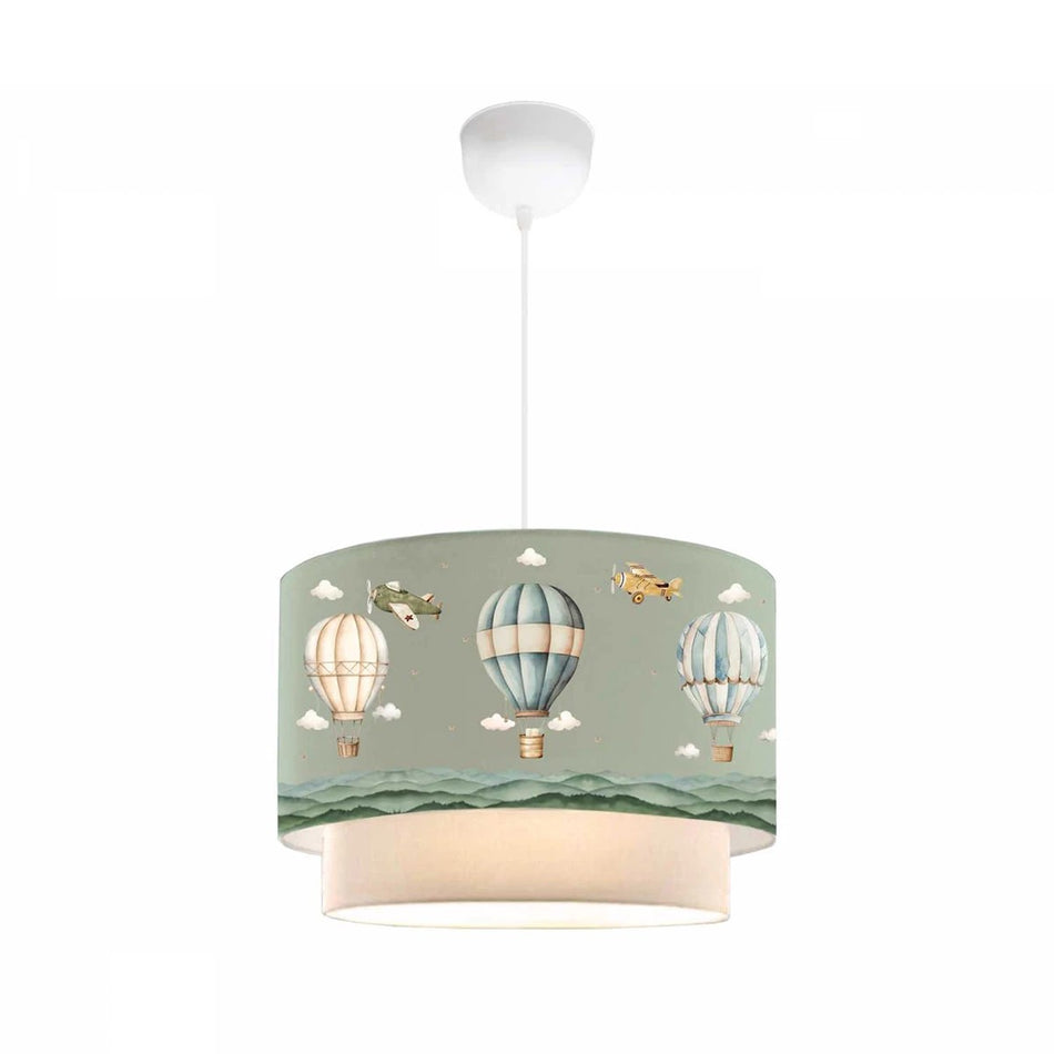 GLOBOSTAR® BALLON 204-0120 Παιδικό Κρεμαστό Φωτιστικό Οροφής με Ντουί 1 x E27 AC 220-240V IP20 - Πολύχρωμο - Μ30 x Π30 x Υ20cm