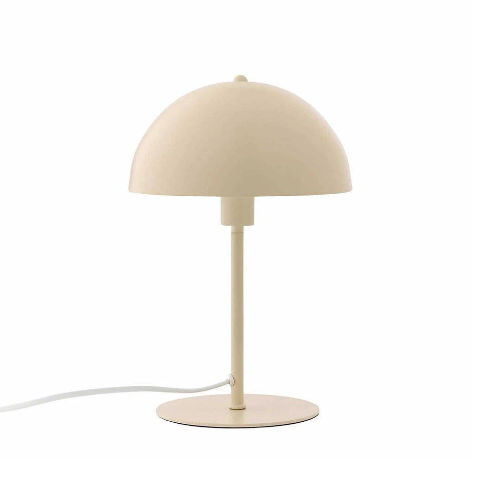 GLOBOSTAR® GASCEIO 204-0140 Μοντέρνο Επιτραπέζιο Φωτιστικό Πορτατίφ με Ντουί 1 x E27 AC 220-240V IP20 - Μπεζ - Μ25 x Π25 x Υ39cm