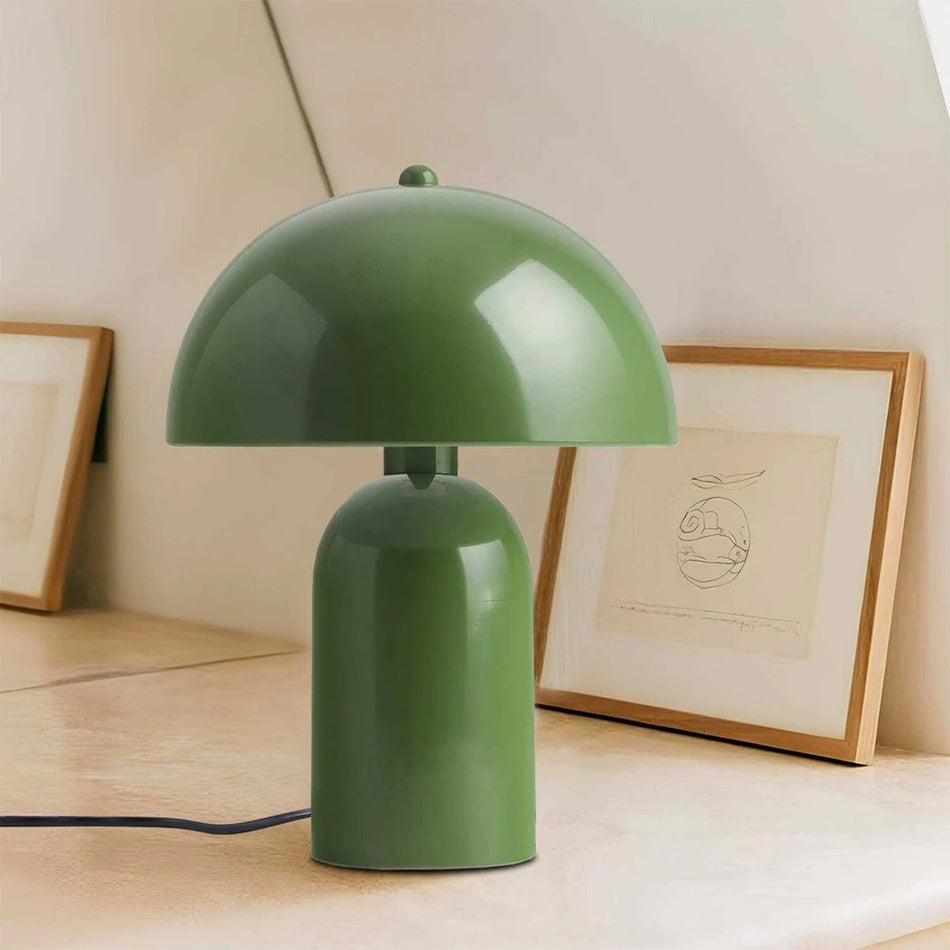 GLOBOSTAR® GASCO 204-0147 Μοντέρνο Επιτραπέζιο Φωτιστικό Πορτατίφ με Ντουί 1 x E27 AC 220-240V IP20 - Πράσινο - Μ25 x Π25 x Υ35cm