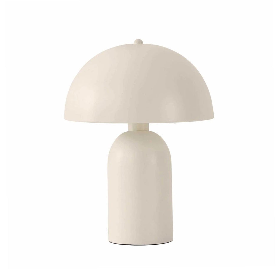 GLOBOSTAR® GASCO 204-0149 Μοντέρνο Επιτραπέζιο Φωτιστικό Πορτατίφ με Ντουί 1 x E27 AC 220-240V IP20 - Μπεζ - Μ25 x Π25 x Υ35cm