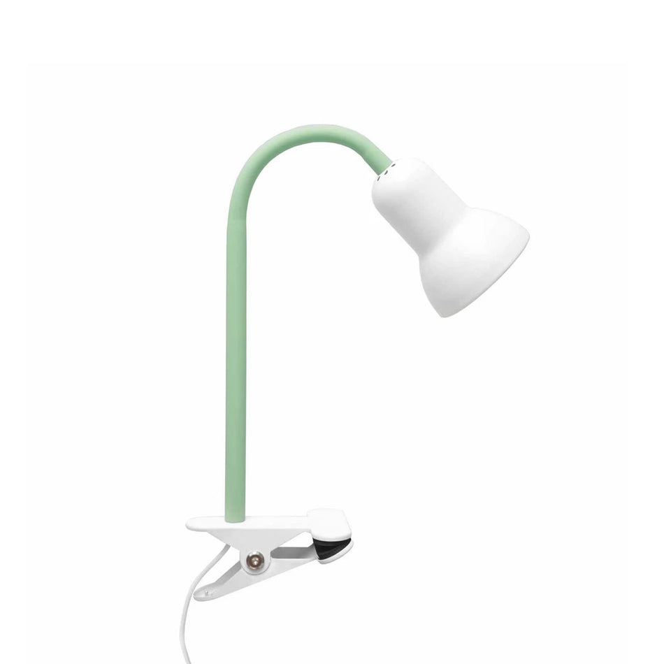 GLOBOSTAR® TAVOLO 204-0153 Παιδικό Επιτραπέζιο Φωτιστικό Πορτατίφ με Ντουί 1 x E14 AC 220-240V IP20 - Πράσινο & Λευκό - Μ11 x Π9 x Υ35cm