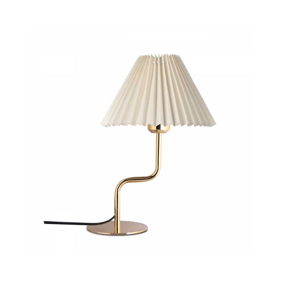 GLOBOSTAR® LIVL 204-0169 Μοντέρνο Επιτραπέζιο Φωτιστικό Πορτατίφ με Ντουί 1 x E27 AC 220-240V IP20 - Χρυσό & Μπεζ - Μ22 x Π22 x Υ34cm