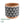 Artificial Garden AGRA 20522 Διακοσμητικό Κεραμικό Κασπώ Γλάστρα - Flower Pot Μαύρο με Λευκό και Μπεζ Φ14.5 x Υ13cm