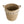 Artificial Garden SANTORINI 20573 Διακοσμητικό Πλεκτό Κασπώ Γλάστρα - Flower Pot Μπεζ με Λευκό Φ26 x Υ28cm