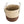 Artificial Garden CAROLINA 20578 Διακοσμητικό Πλεκτό Κασπώ Γλάστρα - Flower Pot Μπεζ με Καφέ και Λευκό Φ23 x Υ23cm