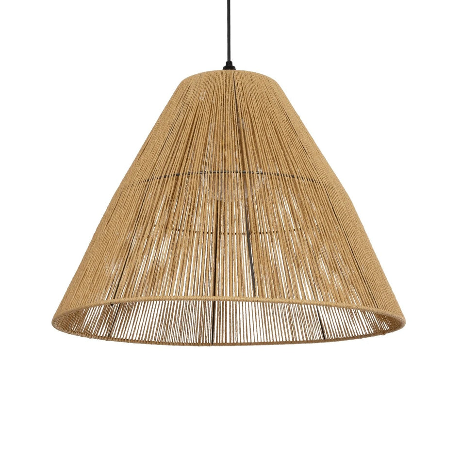HUTT 205-0018 Suspension Boho avec douille 1 x E27 AC 220-240V IP20 - Beige - L50 x l50 x H40cm
