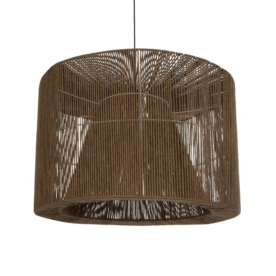 ZYLINDER 205-0023 Suspension de Plafond Bohème avec Douille 1 x E27 AC 220-240V IP20 - Marron - L80 x l80 x H51cm