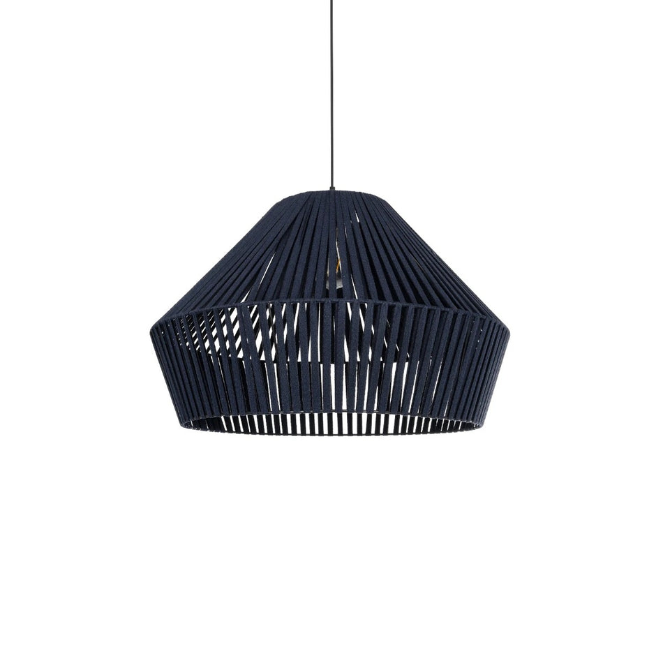 NUI 205-0072 Suspension de plafond Boho avec douille 1 x E27 AC 220-240V IP20 - Bleu - L60 x l60 x H41cm