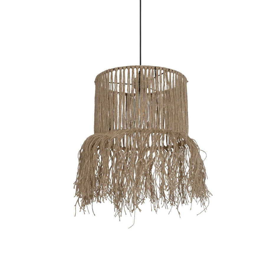 REGEN 205-0074 Boho Κρεμαστό Φωτιστικό Οροφής με Ντουί 1 x E27 AC 220-240V IP20 - Μπεζ - M30 x Π30 x Υ40cm