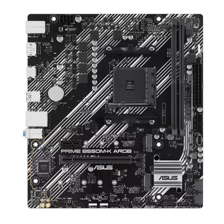 CARTE MÈRE ASUS PRIME B550M-K ARGB, AM4, MATX