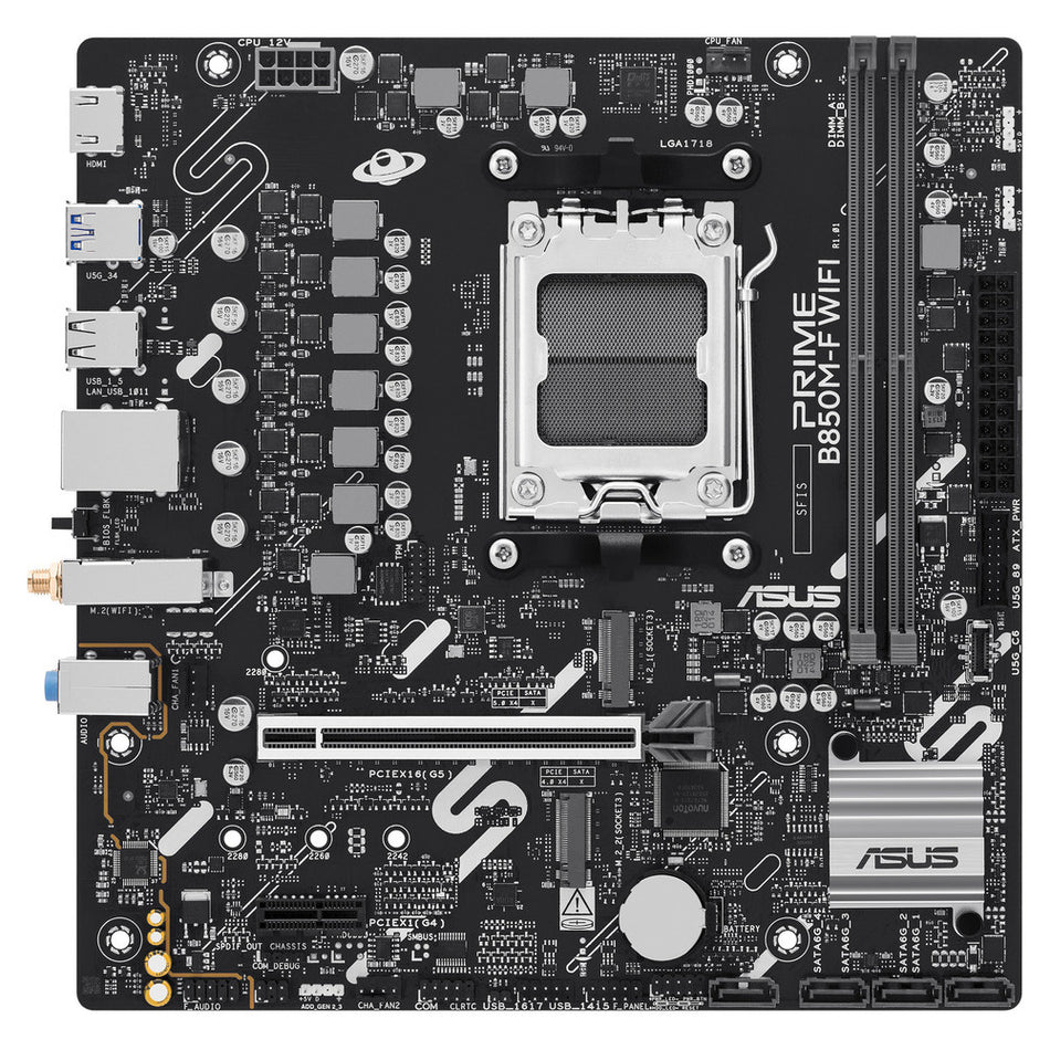 ASUS MOTHERBOARD PRIME B850M-F WIFI, MATX, DDR5, AM5