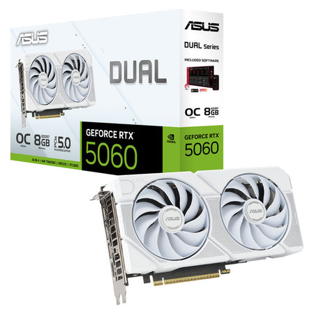 ASUS VGA DUAL-RTX5060-O8G-WHITE, 8GB, GDDR7