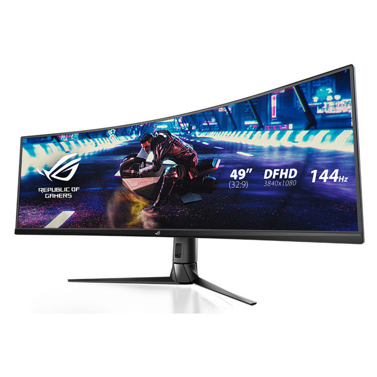 ASUS Monitor ROG STRIX XG49VQ 49'' 3840x1080 144Hz, HDMI, DisplayPort, USB Hub, FreeSync 2 HDR, Speakers, Height Adjustable, 3YearsW