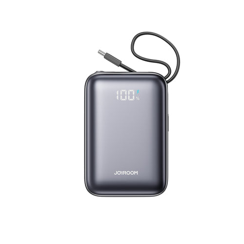 Joyroom JR-PBF29 20000mAh 22.5W Powerbank Με Διπλό Καλώδιο Μαύρο