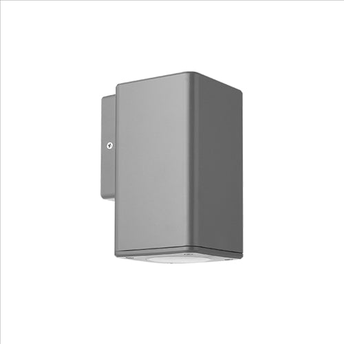 ΑΠΛΙΚΑ GU10 DOWN ΓΚΡΙ ΤΕΤΡΑΓΩΝΗ ΠΛΑΣΤΙΚΗ