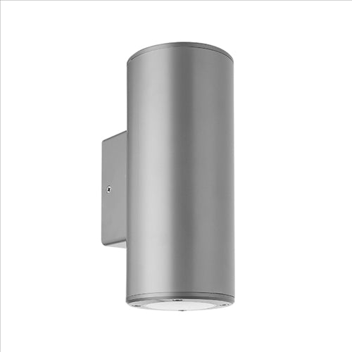 ΑΠΛΙΚΑ 2ΧGU10 UP & DOWN ΓΚΡΙ ΣΤΡΟΓΓΥΛΗ ΠΛΑΣΤΙΚΗ