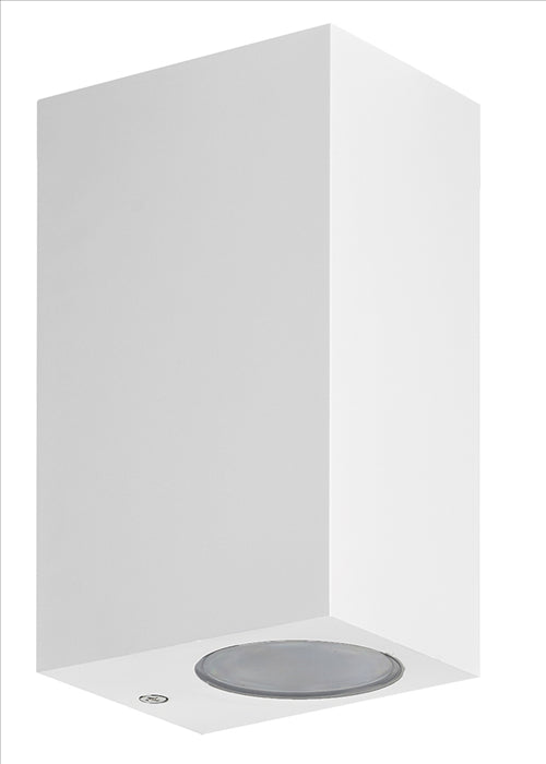 ΑΠΛΙΚΑ 2ΧGU10 ΤΕΤΡΑΓΩΝΗ UP & DOWN ΛΕΥΚΟ ΠΛΑΣΤΙΚΗ