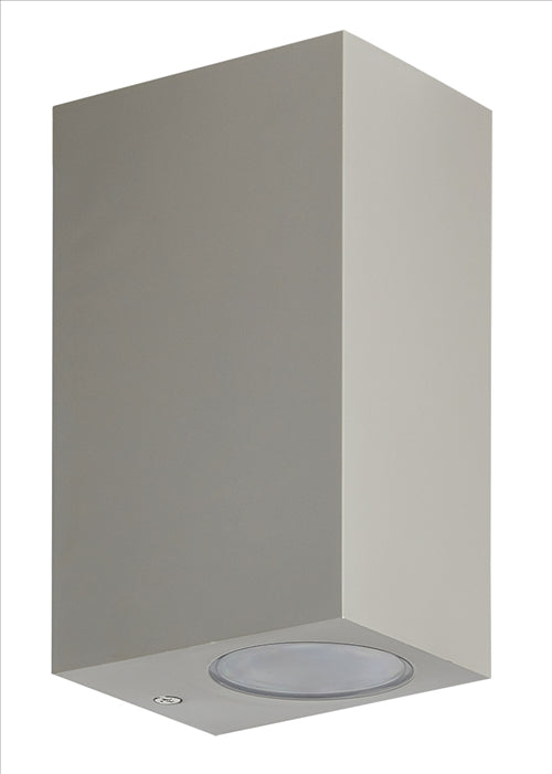 ΑΠΛΙΚΑ 2ΧGU10 ΤΕΤΡΑΓΩΝΗ UP & DOWN ΓΚΡΙ ΠΛΑΣΤΙΚΗ