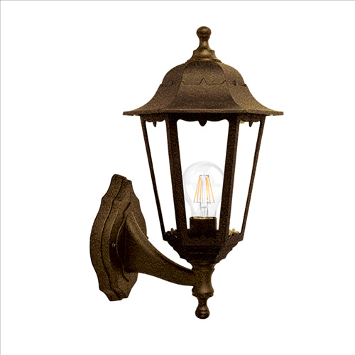 ΦΑΝΑΡΙ ΕΠΙΤΟΙΧΟΕΞΑΓΩΝΟ Ε27 ΠΑΤΙΝΑ ΧΡΥΣΟ ΠΛΑΣΤΙΚΟ