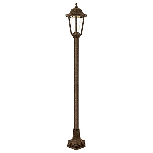 ΦΑΝΑΡΙ ΚΟΛΩΝΑΣ ΕΞΑΓΩΝΟ Ε27 ΠΑΤΙΝΑ ΧΡΥΣΟ ΠΛΑΣΤΙΚΟ