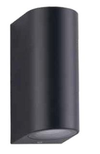 ΑΠΛΙΚΑ 2ΧGU10 ΟΒΑΛ UP & DOWN ΑΝΘΡΑΚΙ ΠΛΑΣΤΙΚΗ