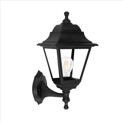 ΦΑΝΑΡΙ ΕΠΙΤΟΙΧΟ ΤΕΤΡΑΓΩΝΟ Ε27 ΜΑΥΡΟ ΠΛΑΣΤΙΚΟ