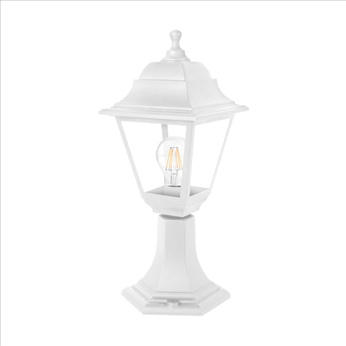 ΦΑΝΑΡΙ ΔΑΠΕΔΟΥ ΤΕΤΡΑΓΩΝΟ Ε27  ΛΕΥΚΟ ΠΛΑΣΤΙΚΟ