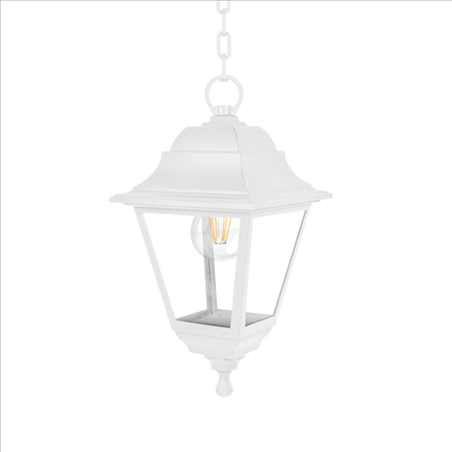 ΦΑΝΑΡΙ ΚΡΕΜΑΣΤΟ ΤΕΤΡΑΓΩΝΟ Ε27 ΛΕΥΚΟ ΠΛΑΣΤΙΚΟ