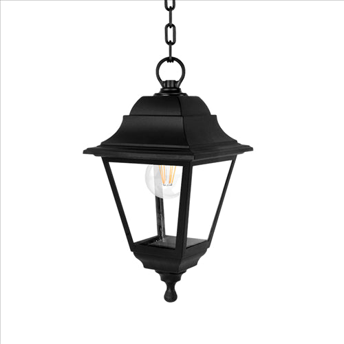 ΦΑΝΑΡΙ ΚΡΕΜΑΣΤΟ ΤΕΤΡΑΓΩΝΟ Ε27 ΜΑΥΡΟ ΠΛΑΣΤΙΚΟ