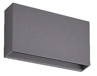 ΑΠΛΙΚΑ LED UP&DOWN 2x5.5W 4000k ΓΚΡΙ ΠΛΑΣΤΙΚΗ