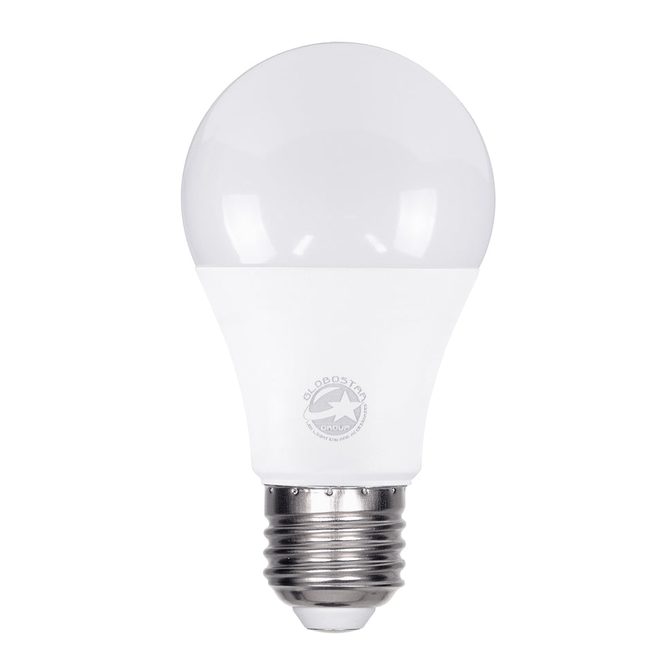 GLOBE 60030 Λάμπα E27 A60 LED 12W 1392lm 260°  IP20 Ψυχρό Λευκό 6000K - Lumileds SMD Chip - Λευκό Γαλακτερό - Μ6 x Π6 x Υ11cm - 3 Χρόνια Εγγύηση