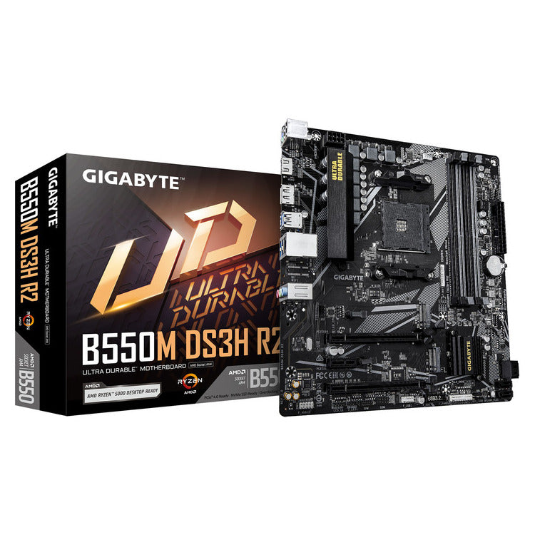 GIGABYTE MOTHERBOARD B550M DS3H R2, AM4, MATX
