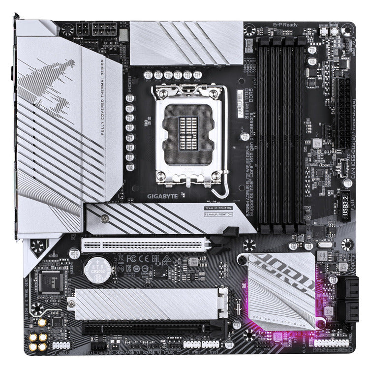 CARTE MÈRE GIGABYTE B760M AORUS ELITE WIFI6E GEN5, DDR5, 1700, MATX