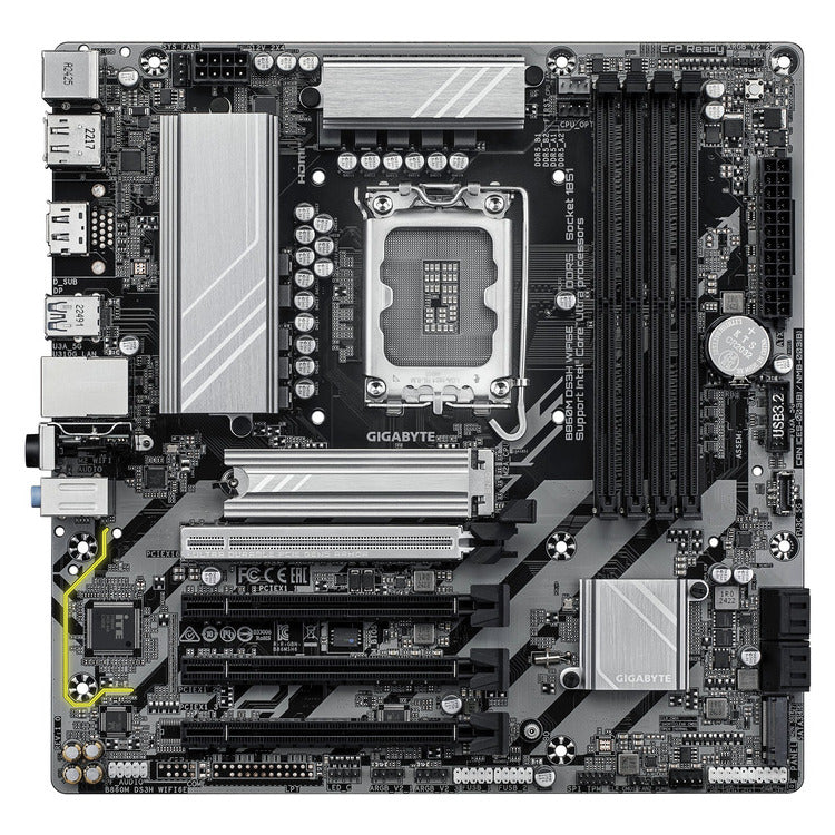 CARTE MÈRE GIGABYTE B860M DS3H WIFI6E DDR5, 1851, MATX
