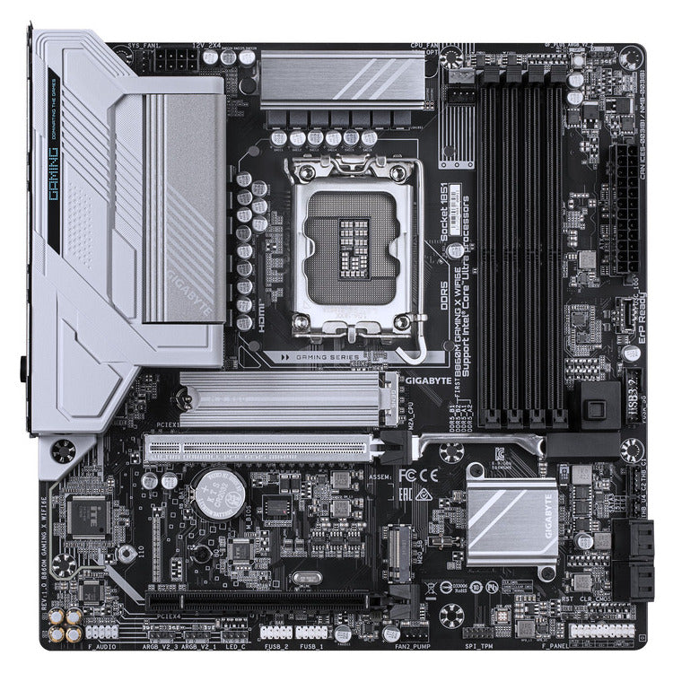 Carte mère GIGABYTE B860M GAMING X WIFI6E DDR5, 1851, MATX