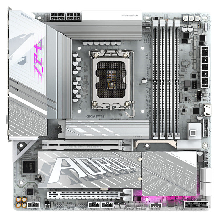 GIGABYTE MOTHERBOARD Z890M A ELITE WF7 ICE ,1851, DDR5, MATX
