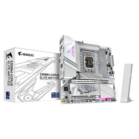 GIGABYTE MOTHERBOARD Z890M A ELITE WF7 ICE ,1851, DDR5, MATX