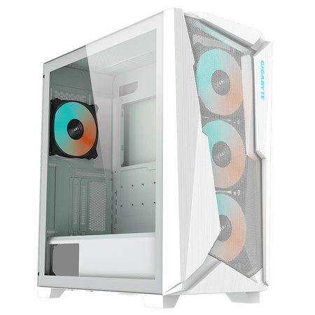 GIGABYTE Case C301 GLASS V2 WHITE ATX Black USB 3.0