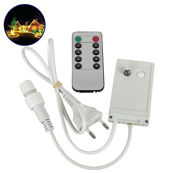 Ασύρματος Controller Αδιάβροχος IP44 AC/DC 230 Volt για έως 100 μέτρα Φωτοσωλήνα LED  22639