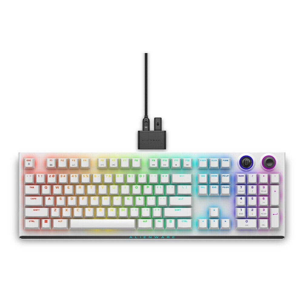 DELL Alienware Tri-Mode Wireless Gaming Keyboard - AW920K - Lunar Light