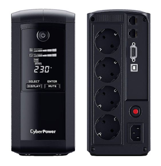 CYBERPOWER UPS Value Pro VP700ELCD Line Interactive 700VA