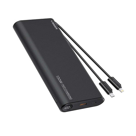 Veger TC130 Power Bank 25000mAh 130W με Θύρα USB-A και Θύρα USB-C Power Delivery Μαύρο