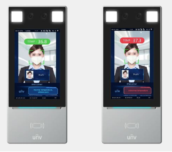 UNIVIEW WRIST TEMPERATURE MEASUREMENT TERMINAL - FACE RECOGNITION ACCESS TERMINAL